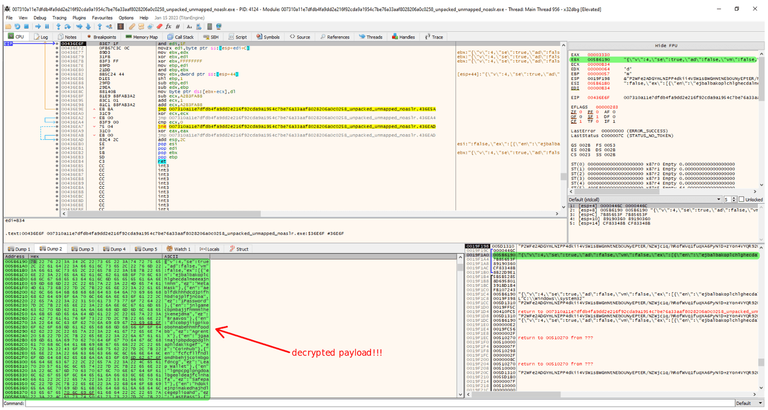 dynamic analysis - x64dbg 2
