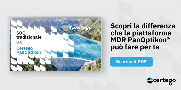 SOC tradizionale VS Certego PanOptikon®