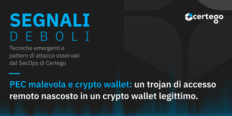PEC malevola e crypto wallet