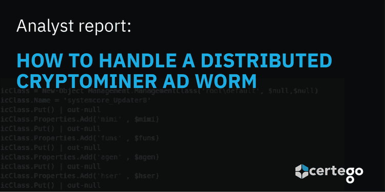 How to handle a distributed crypdominer AD worm